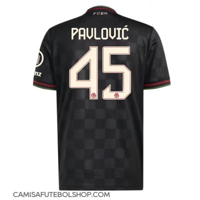 Camisa de time de futebol Bayern Munich Aleksandar Pavlovic #45 Replicas 3º Equipamento 2025-26 Manga Curta Camisa de time de futebol Bayern Munich Aleksandar Pavlovic #45 Replicas 3º Equipamento 2025-26 Manga Curta